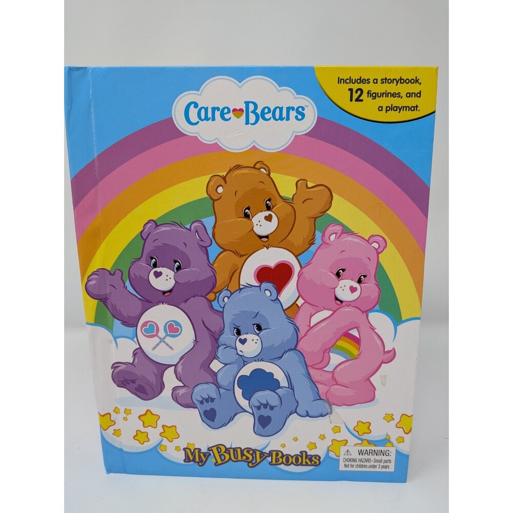 Care Bears My Busy Book Phidal Storybook 7 Figures Playmat 2014 Toy